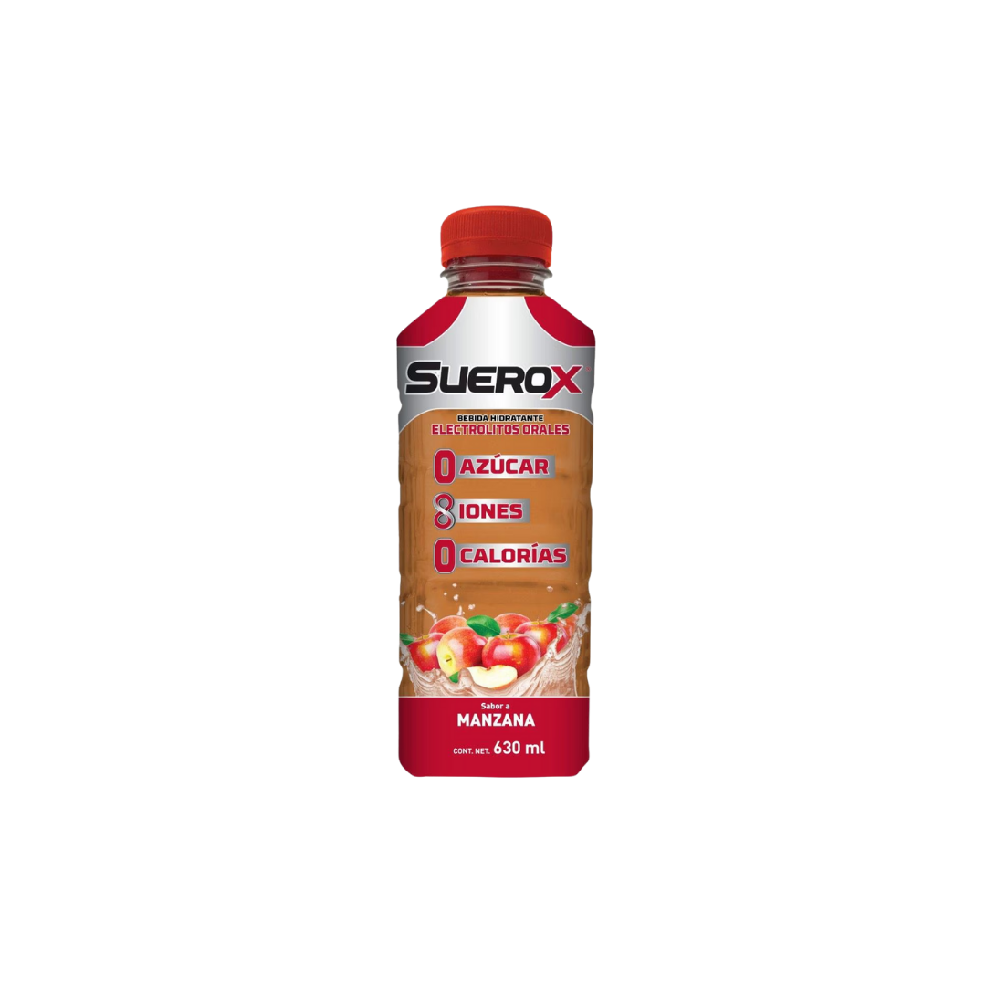 SUEROX ADULTO MANZANA 8IONES 630ML