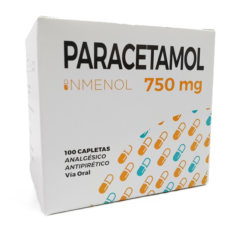 PARACETAMOL 750MG * C/100 - INMENOL