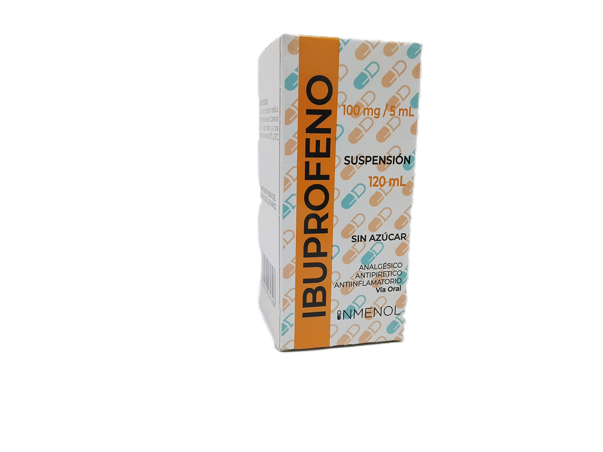 IBUPROFENO 100MG/5ML SUSPENCION ORAL; 120ML INM