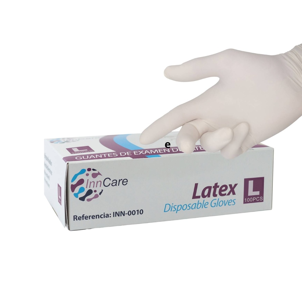 GUANTES DESECHABLES LATEX (L) *INNCARE*