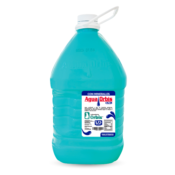 AGUA ORBIS MINERALES 4/1 TAPA BLANCA