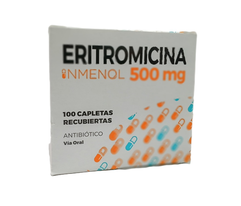 ERITROMICINA 500MG X 100 CAPL