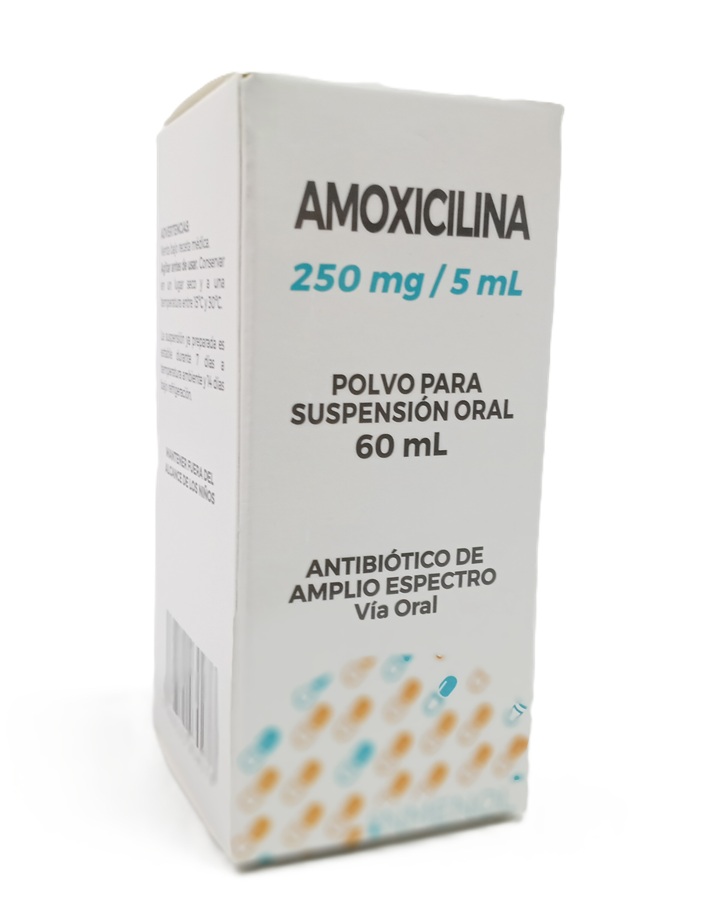 AMOXICILINA POLVO SUSPN ORAL 250MG/5ML -INMENOL